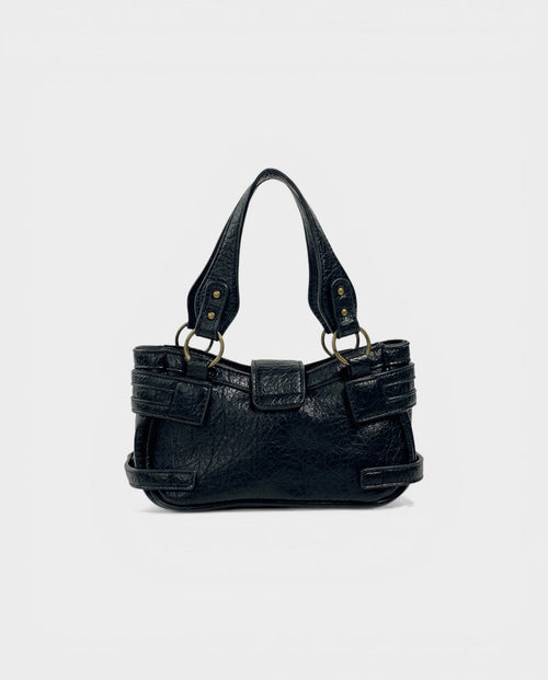 DOSA Studded Padlock Crossbody Bag