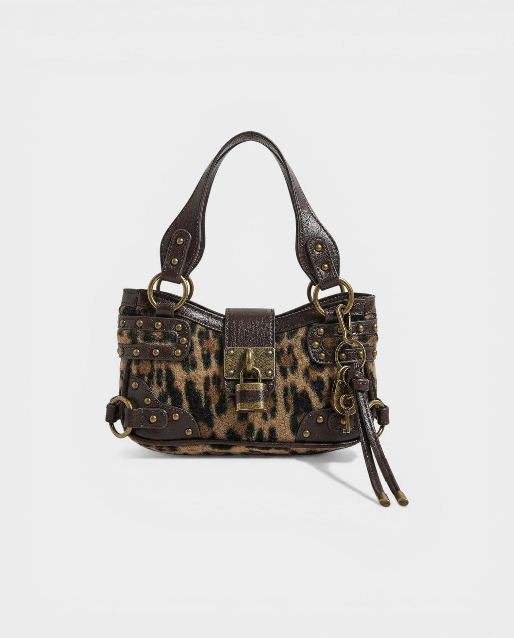 DOSA Studded Padlock Crossbody Bag