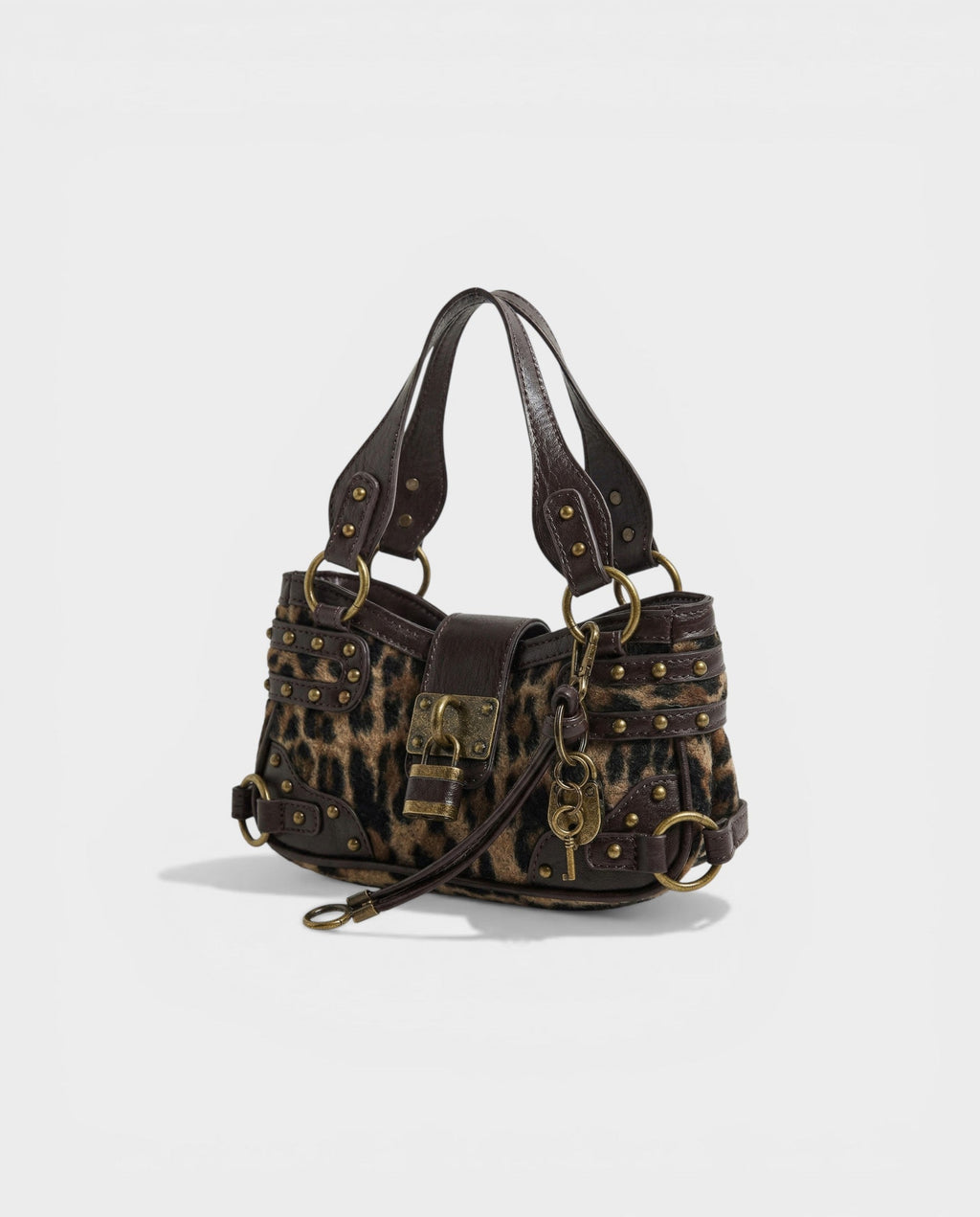 DOSA Studded Padlock Crossbody Bag