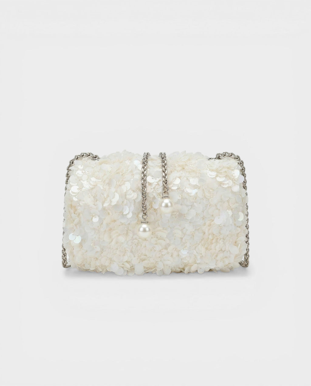 HELYN Pearl Chain Sequin Bucket Bag