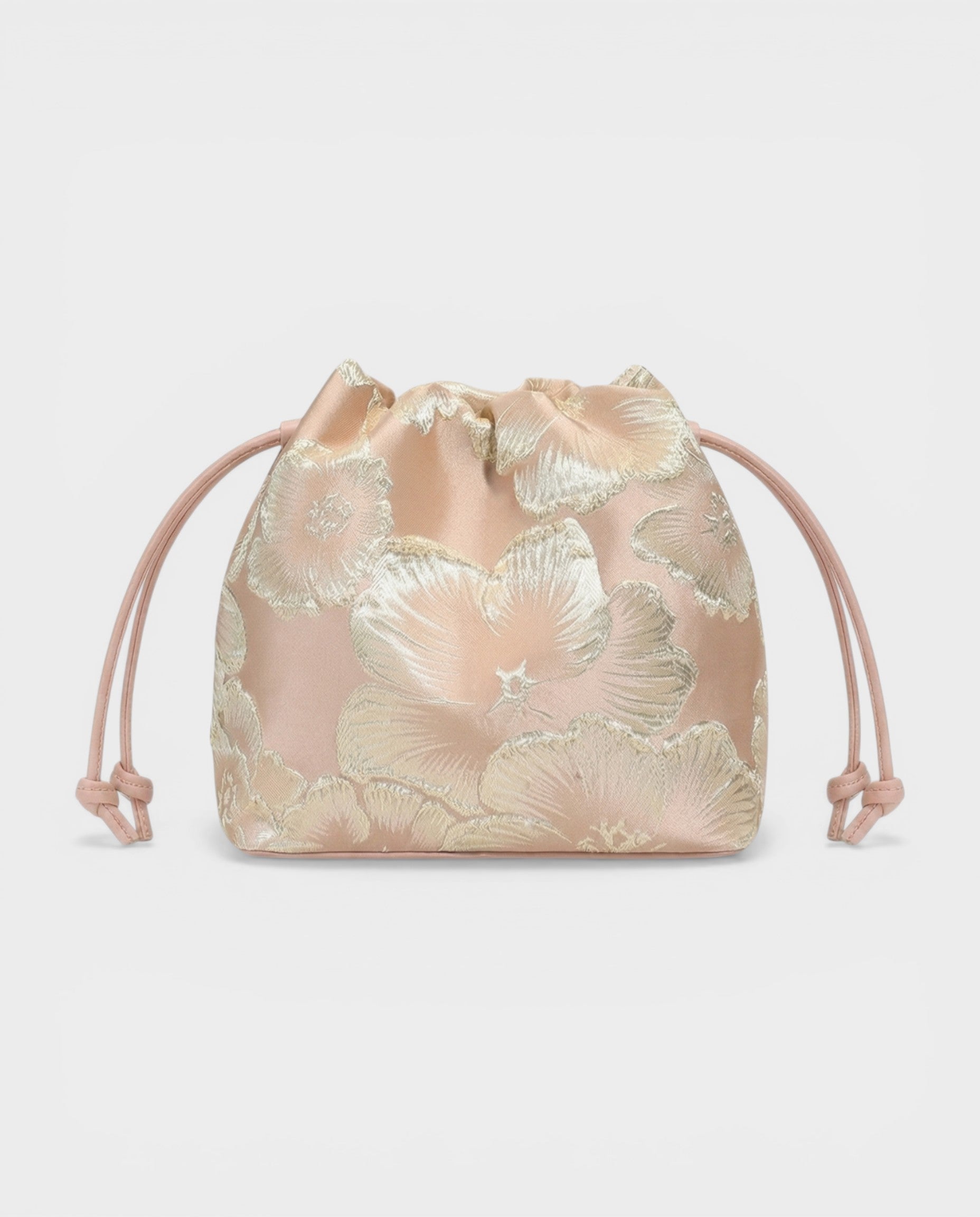 SABELA Floral Jacquard Chain Bucket Bag