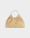 UREKA Gold Pearl Woven Handbag