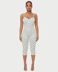 MAGGY Polka Dot Bodycon Romper