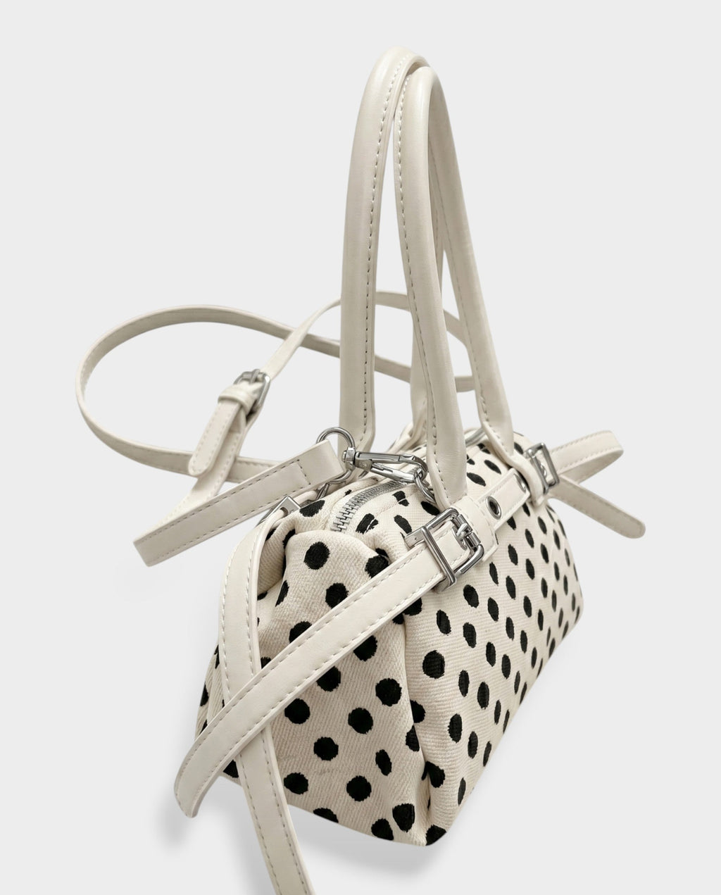 VALER Polka Dot Top-Handle Crossbody Handbag