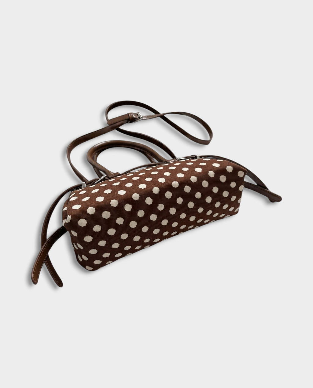 VALER Polka Dot Top-Handle Crossbody Handbag