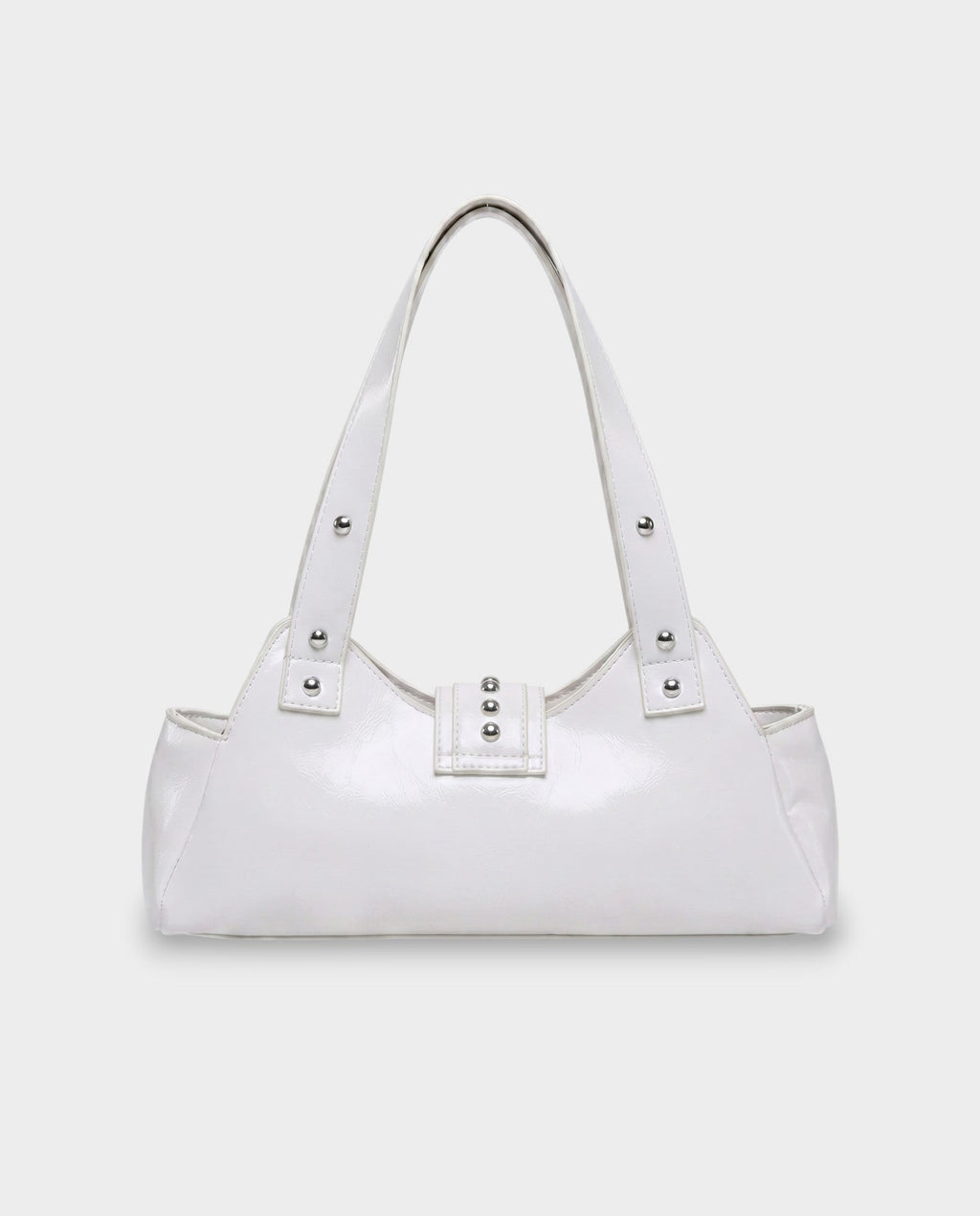 INTERA Studded Faux Leather Shoulder Bag