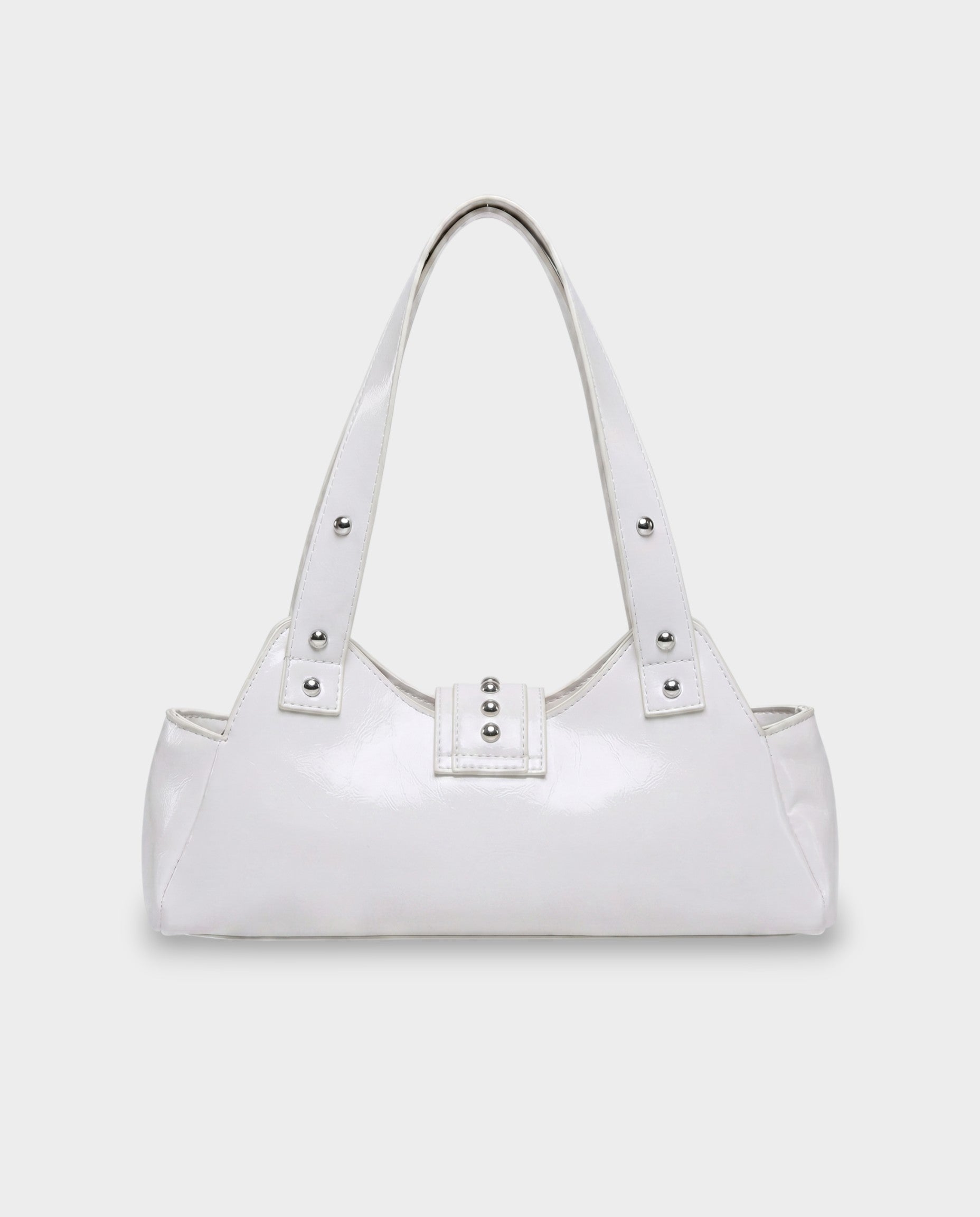 INTERA Studded Faux Leather Shoulder Bag