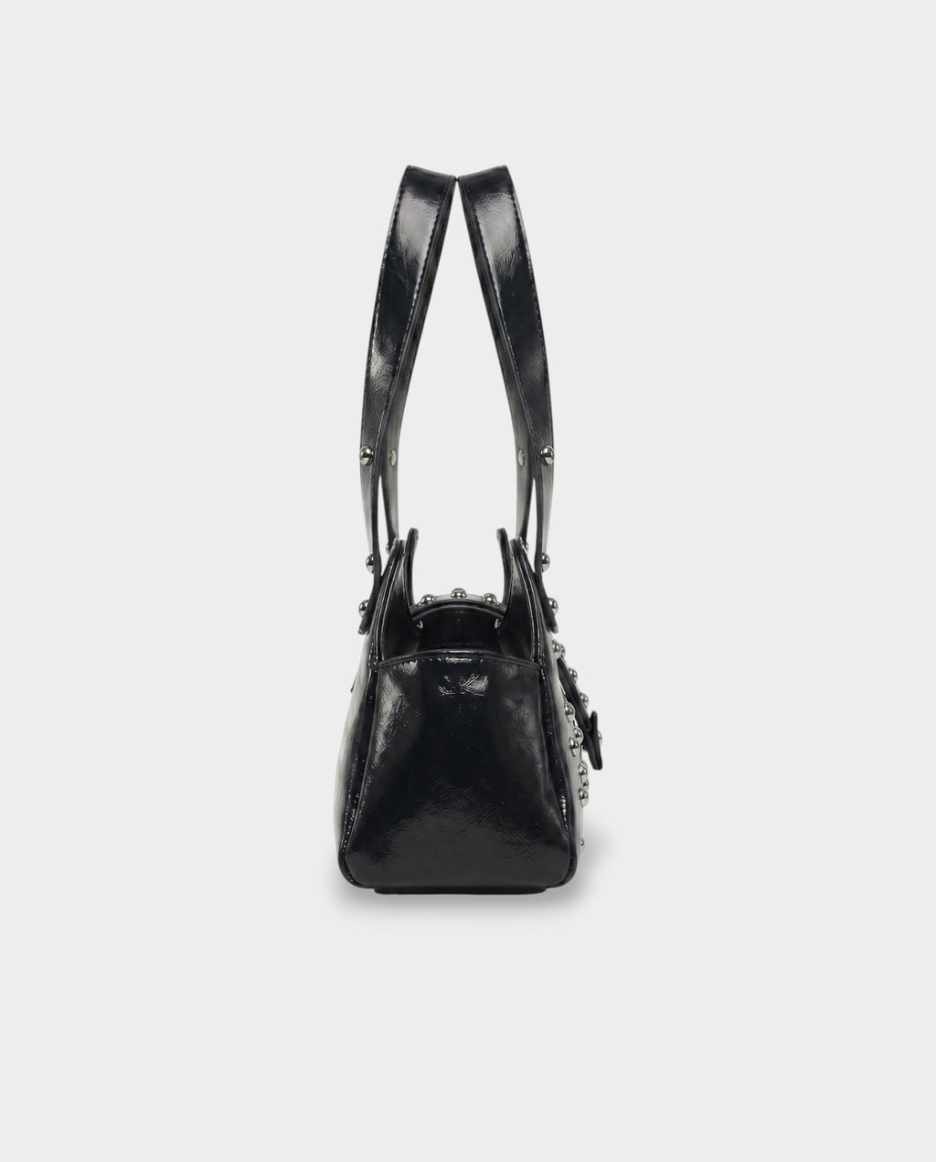 INTERA Studded Faux Leather Shoulder Bag