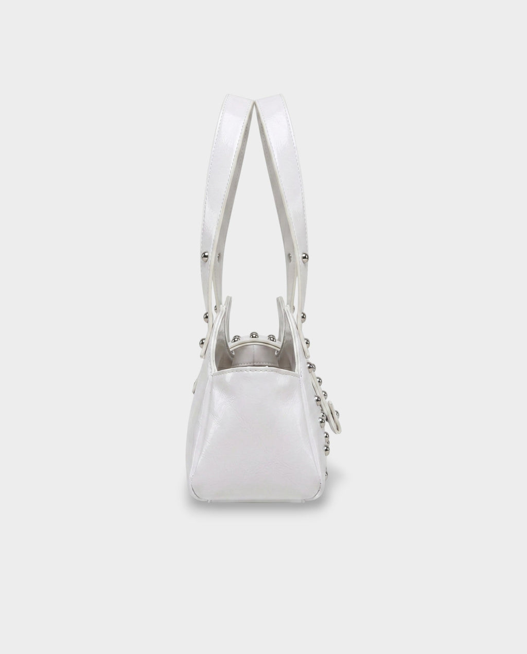 INTERA Studded Faux Leather Shoulder Bag
