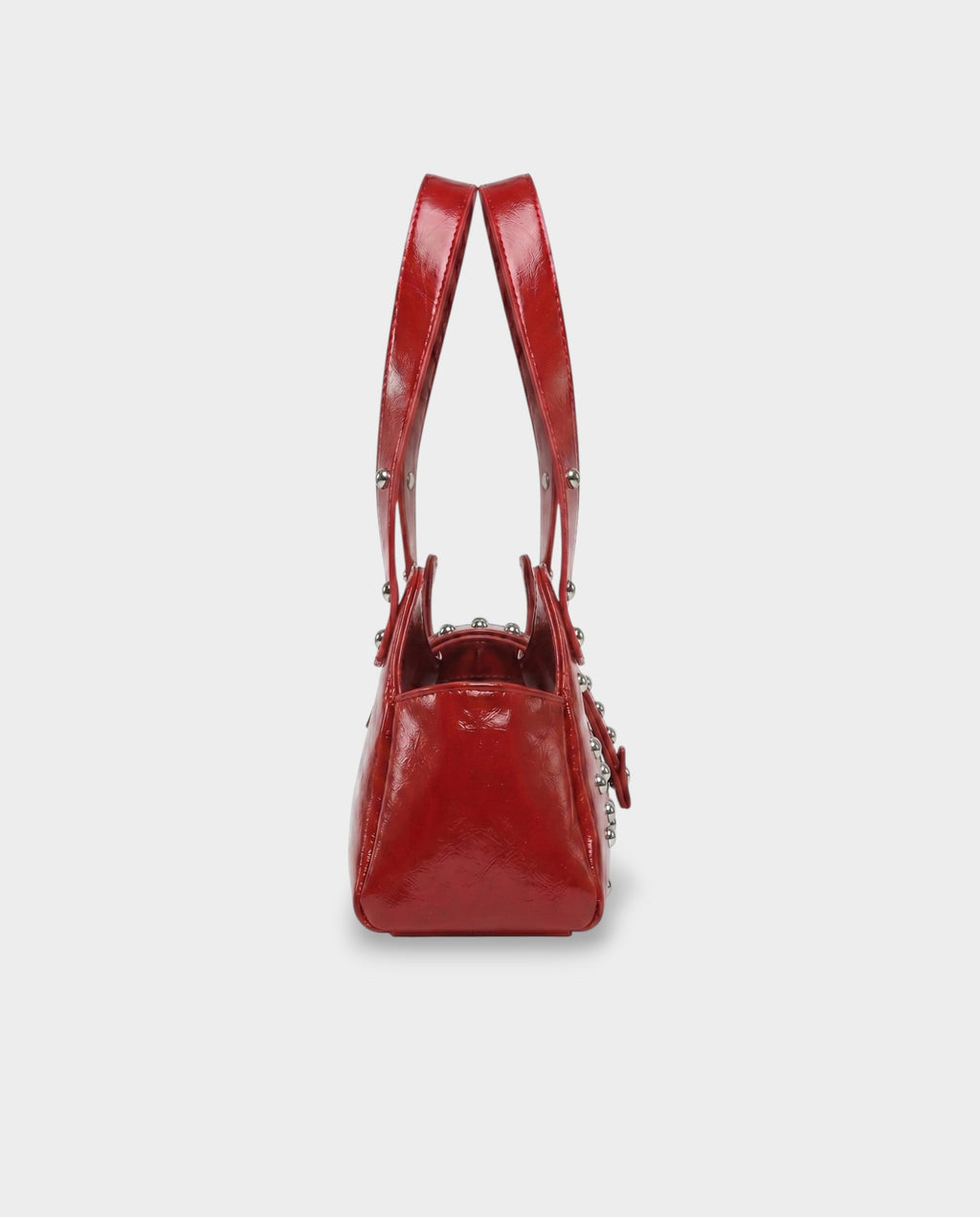 INTERA Studded Faux Leather Shoulder Bag
