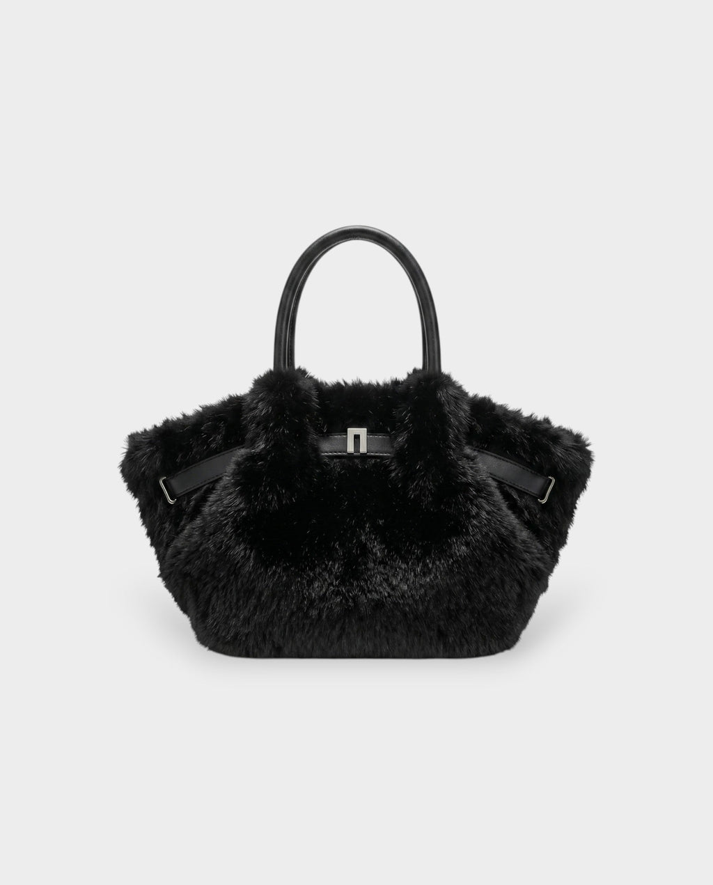 BRIVELLE Faux Fur Crossbody Handbag