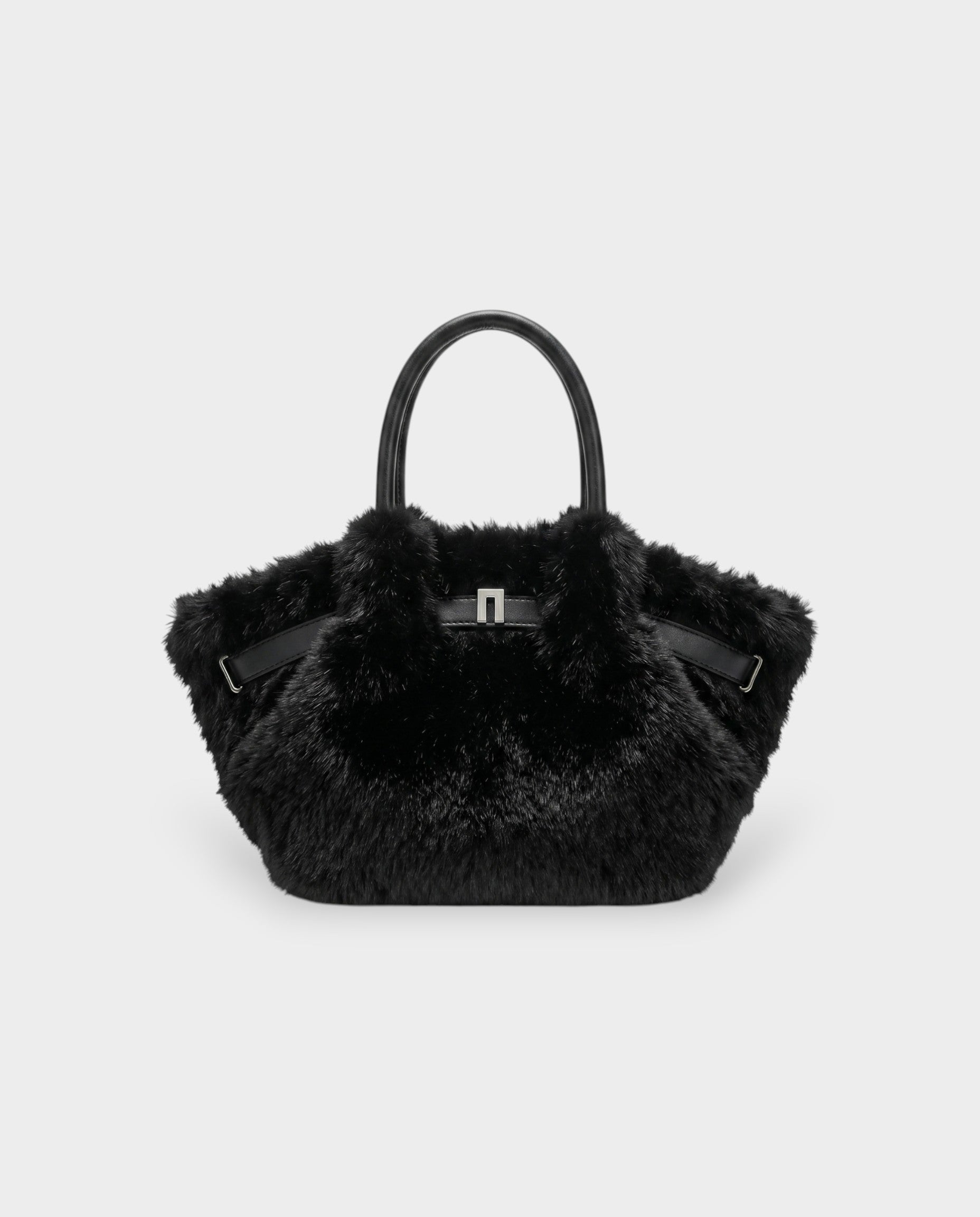BRIVELLE Faux Fur Crossbody Handbag