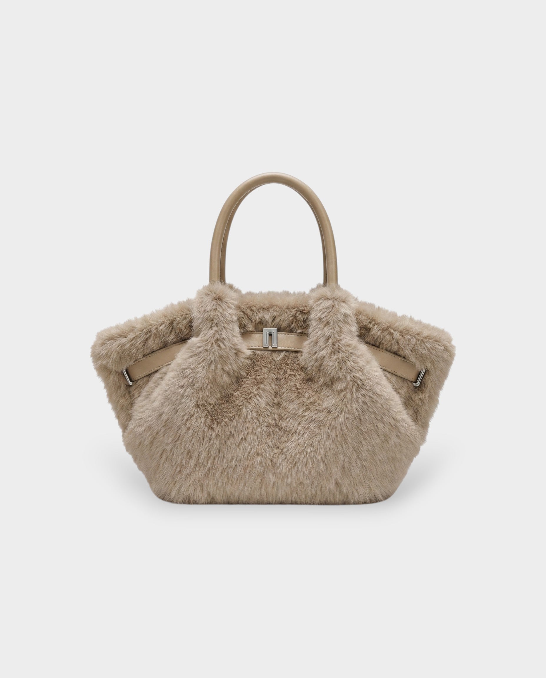 BRIVELLE Faux Fur Crossbody Handbag