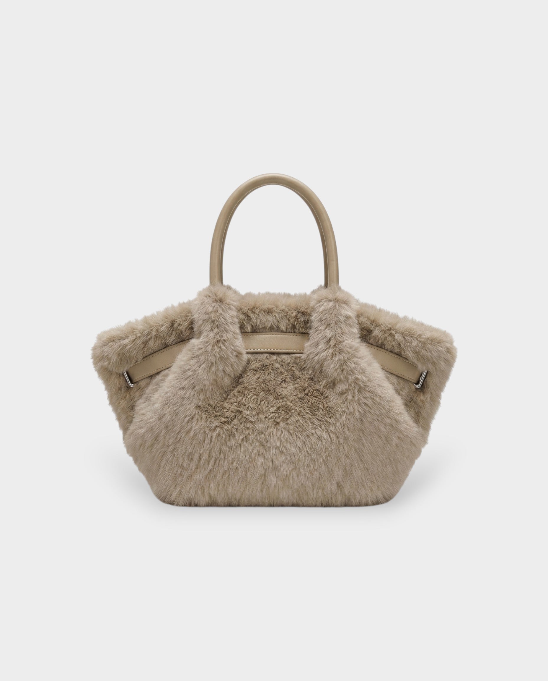 BRIVELLE Faux Fur Crossbody Handbag
