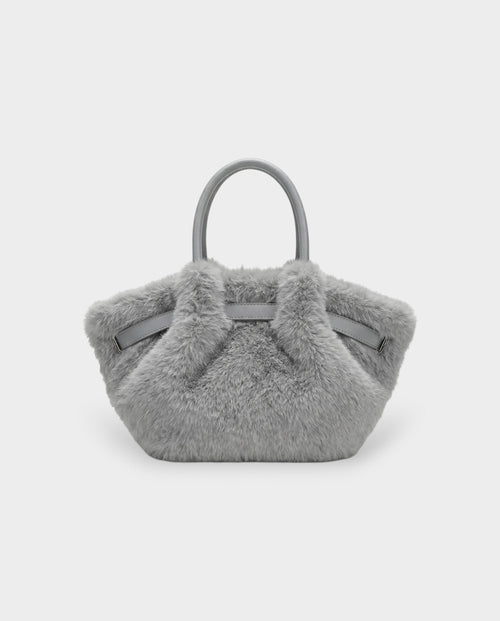 BRIVELLE Faux Fur Crossbody Handbag