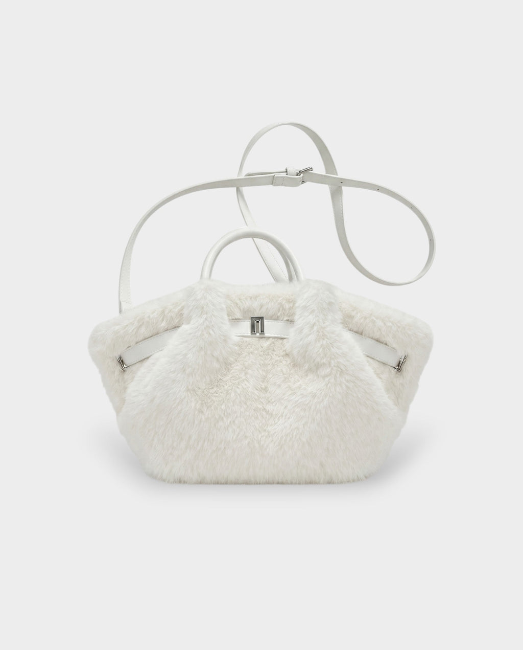 BRIVELLE Faux Fur Crossbody Handbag