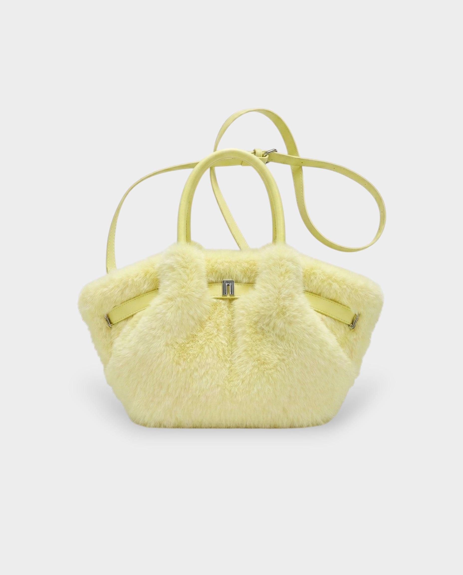 BRIVELLE Faux Fur Crossbody Handbag