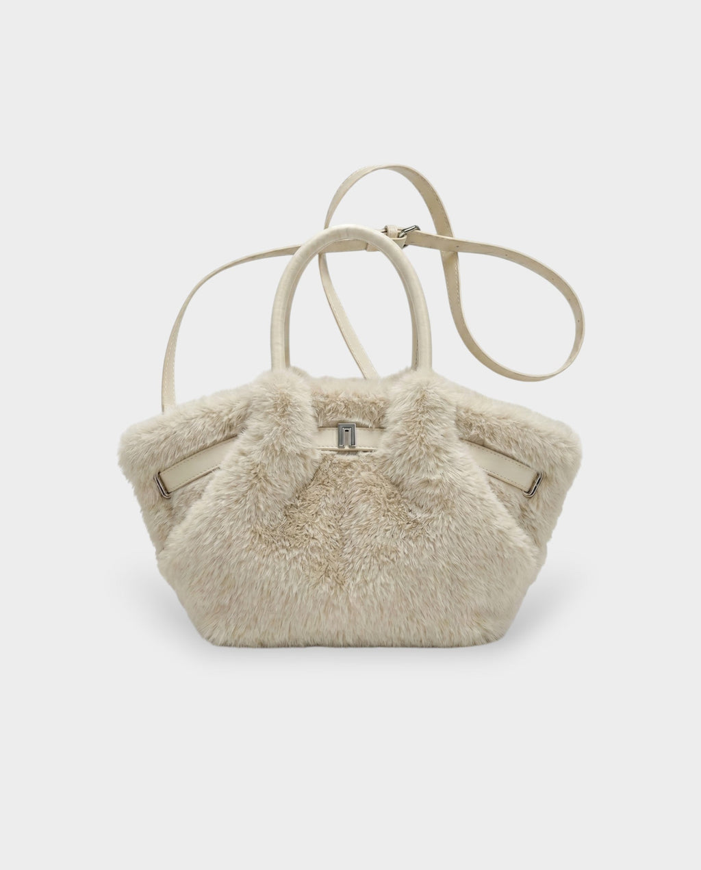 BRIVELLE Faux Fur Crossbody Handbag