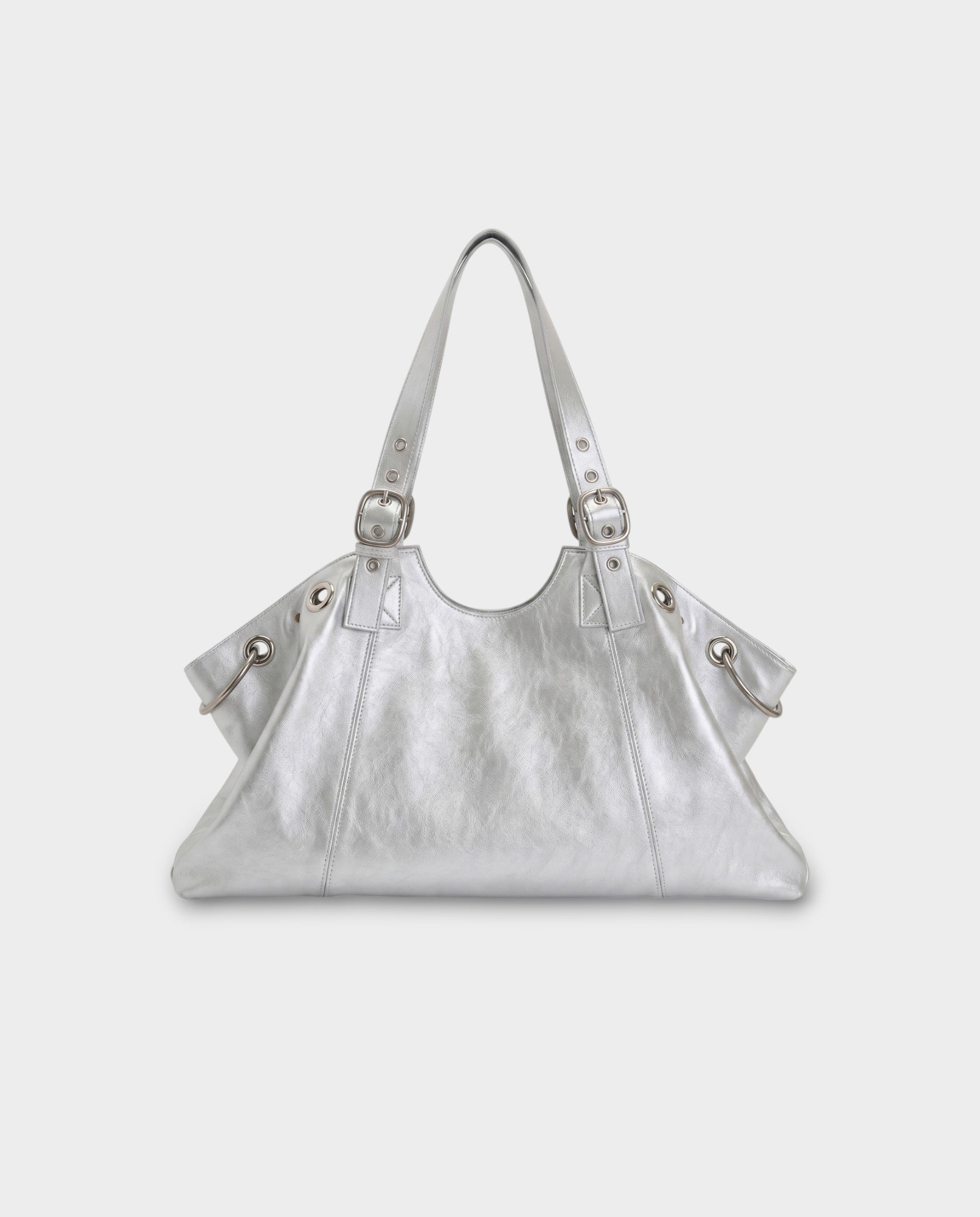 VESPER Buckle Strap Shoulder Tote Bag