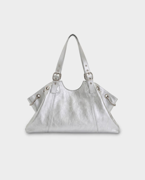 VESPER Buckle Strap Shoulder Tote Bag