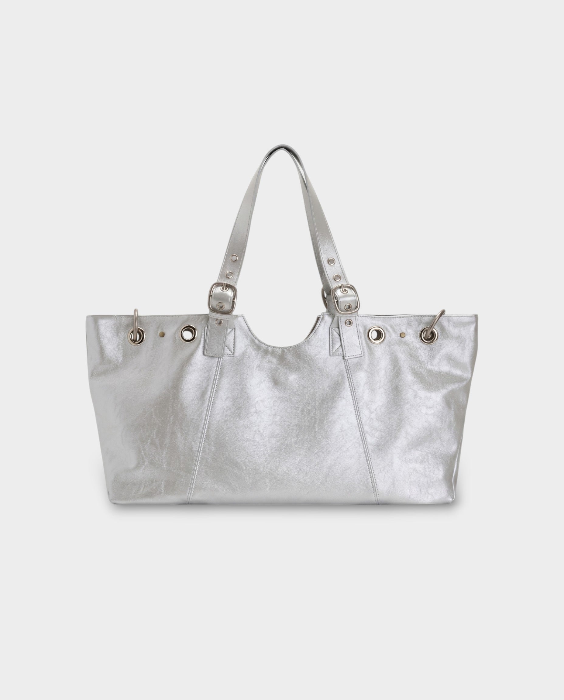 VESPER Buckle Strap Shoulder Tote Bag