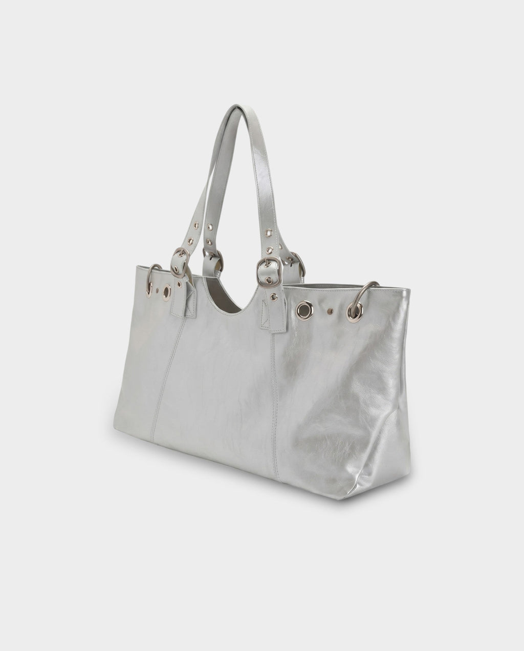 VESPER Buckle Strap Shoulder Tote Bag