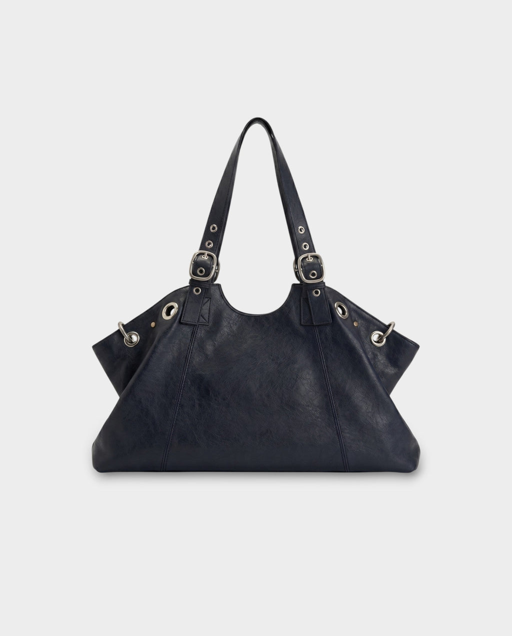 VESPER Buckle Strap Shoulder Tote Bag