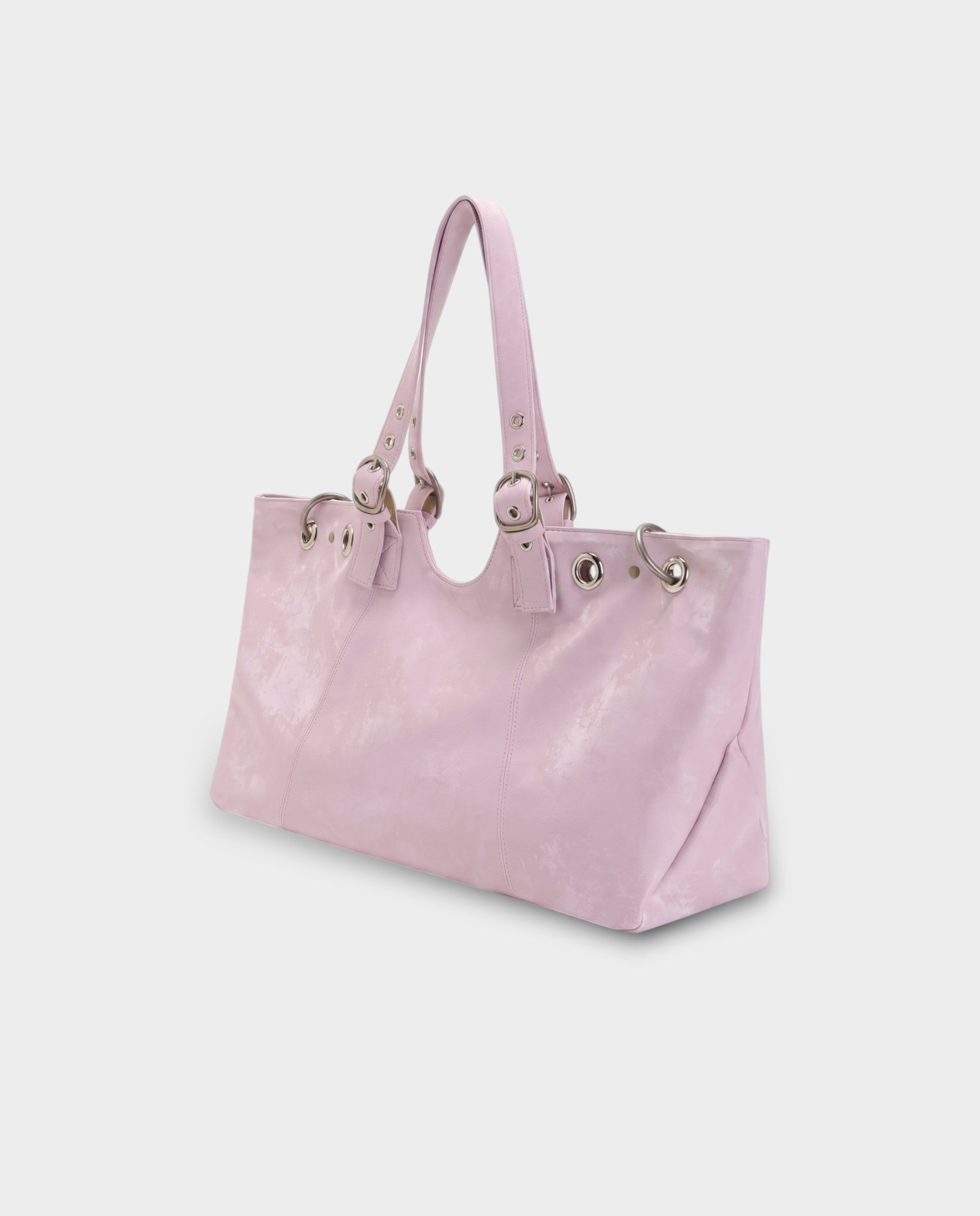 VESPER Buckle Strap Shoulder Tote Bag