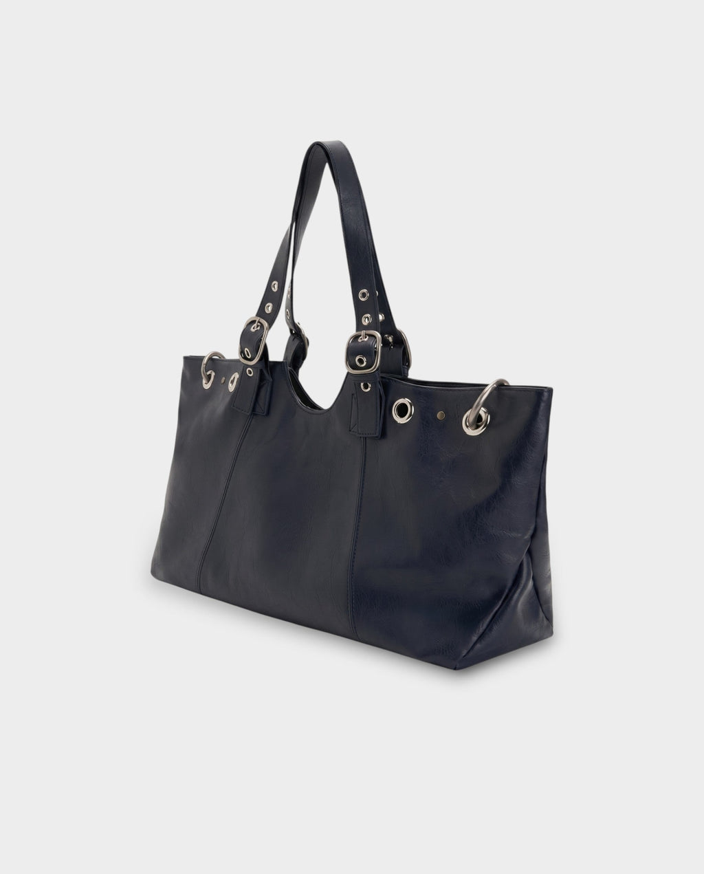 VESPER Buckle Strap Shoulder Tote Bag