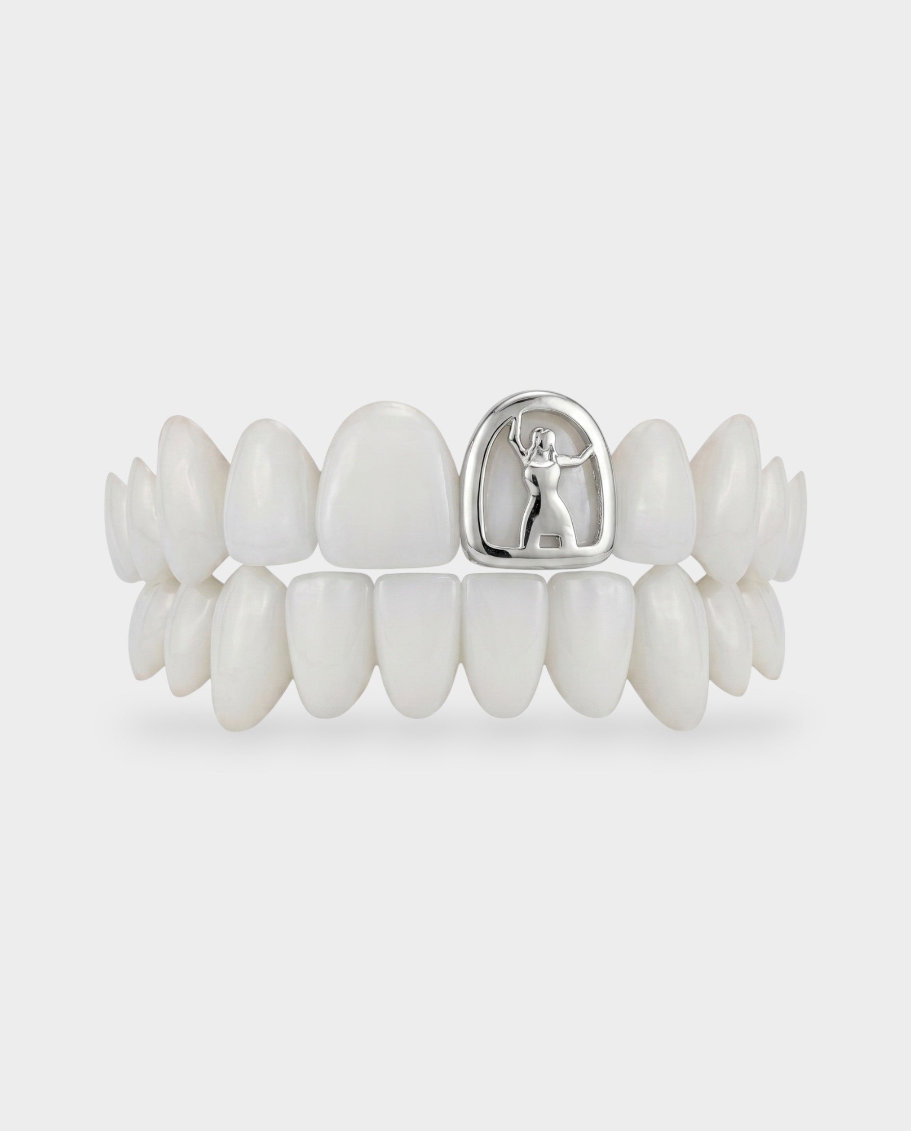Plated Sculpted Figure Tooth Grill