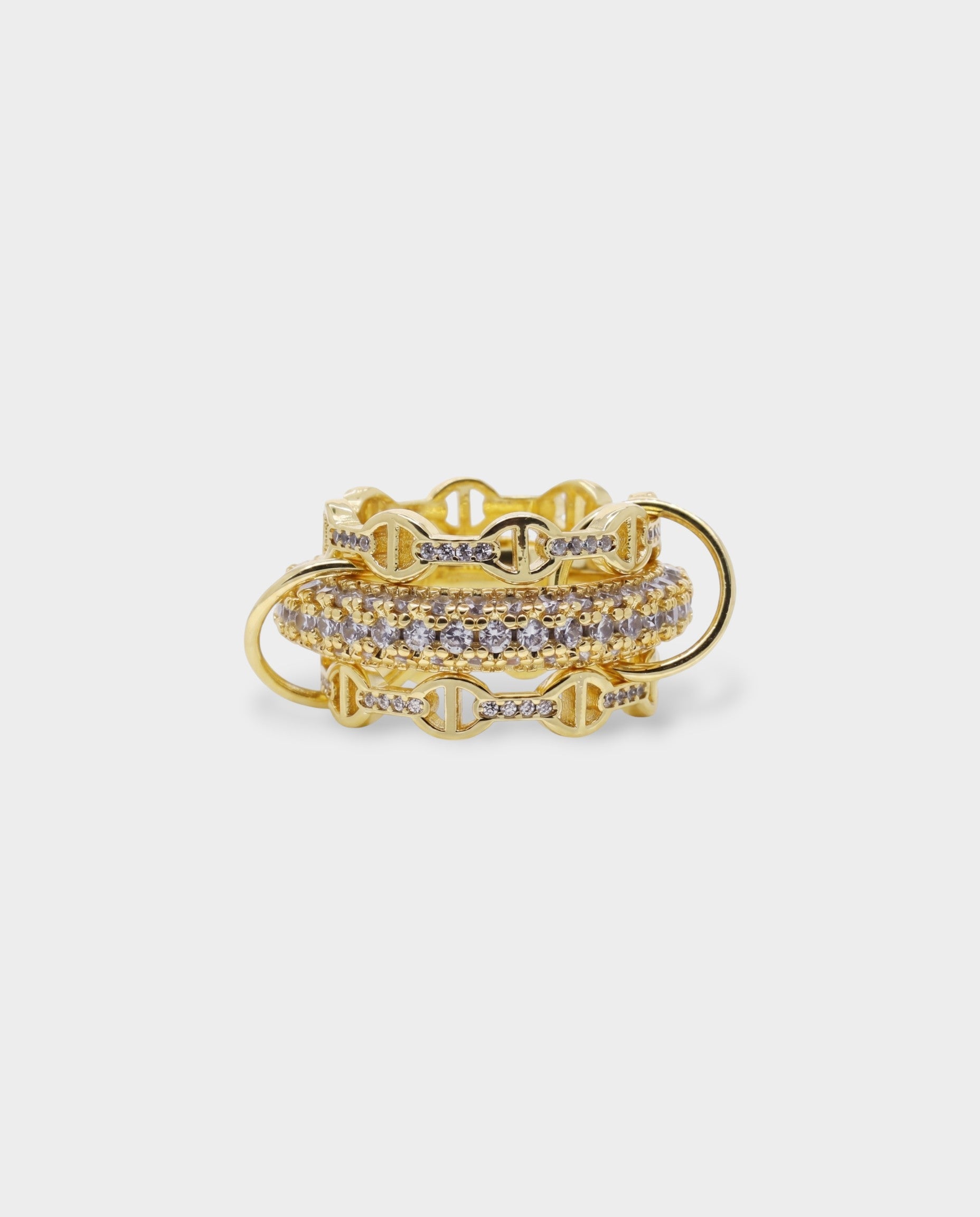 Multi-Layer Pavé Crystal Ring