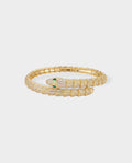 Crystal Pavé Snake Wrap Bracelet