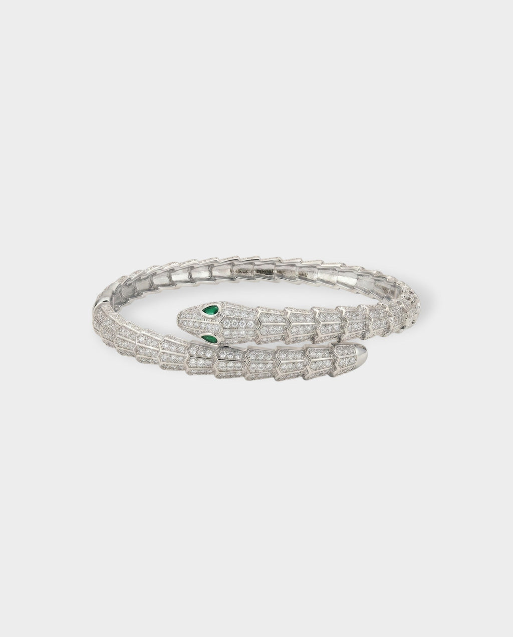 Crystal Pavé Snake Wrap Bracelet