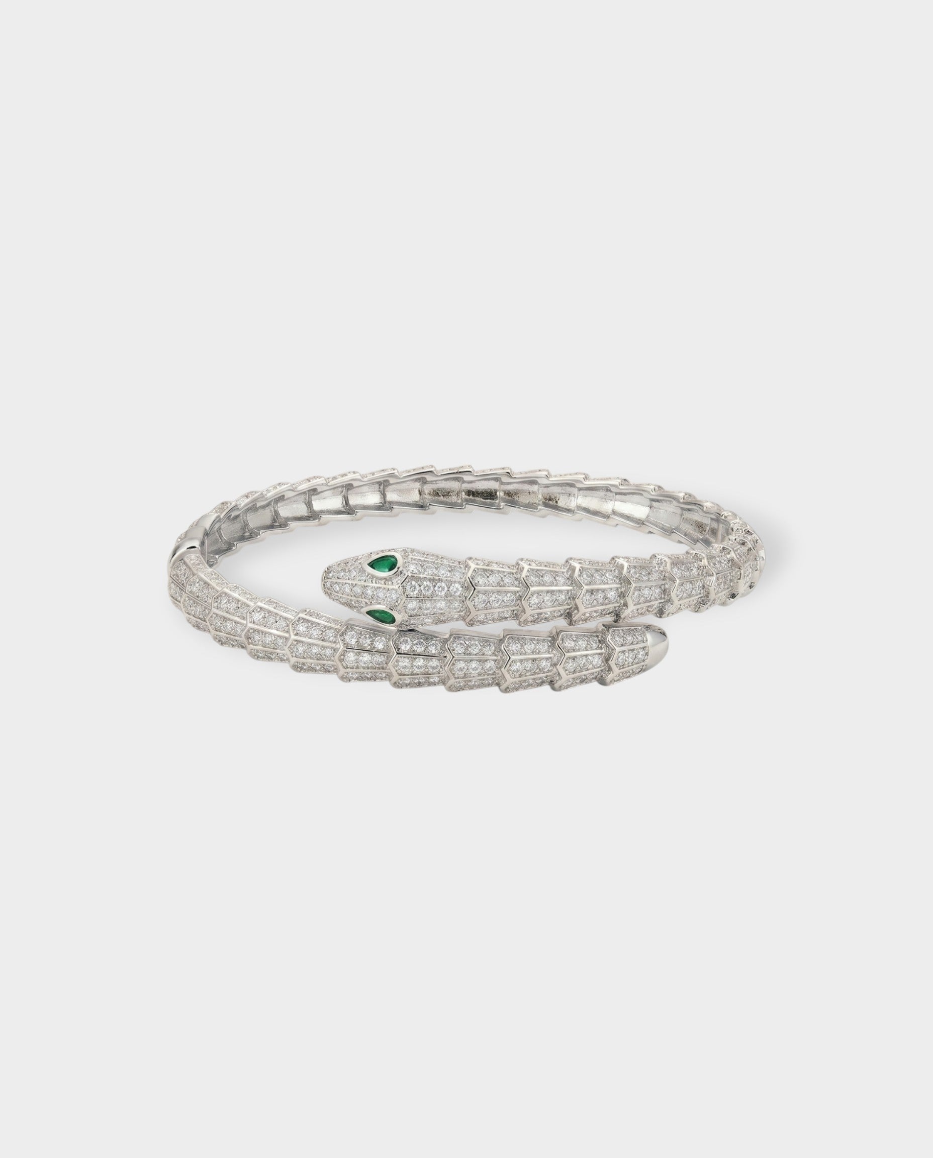 Crystal Pavé Snake Wrap Bracelet