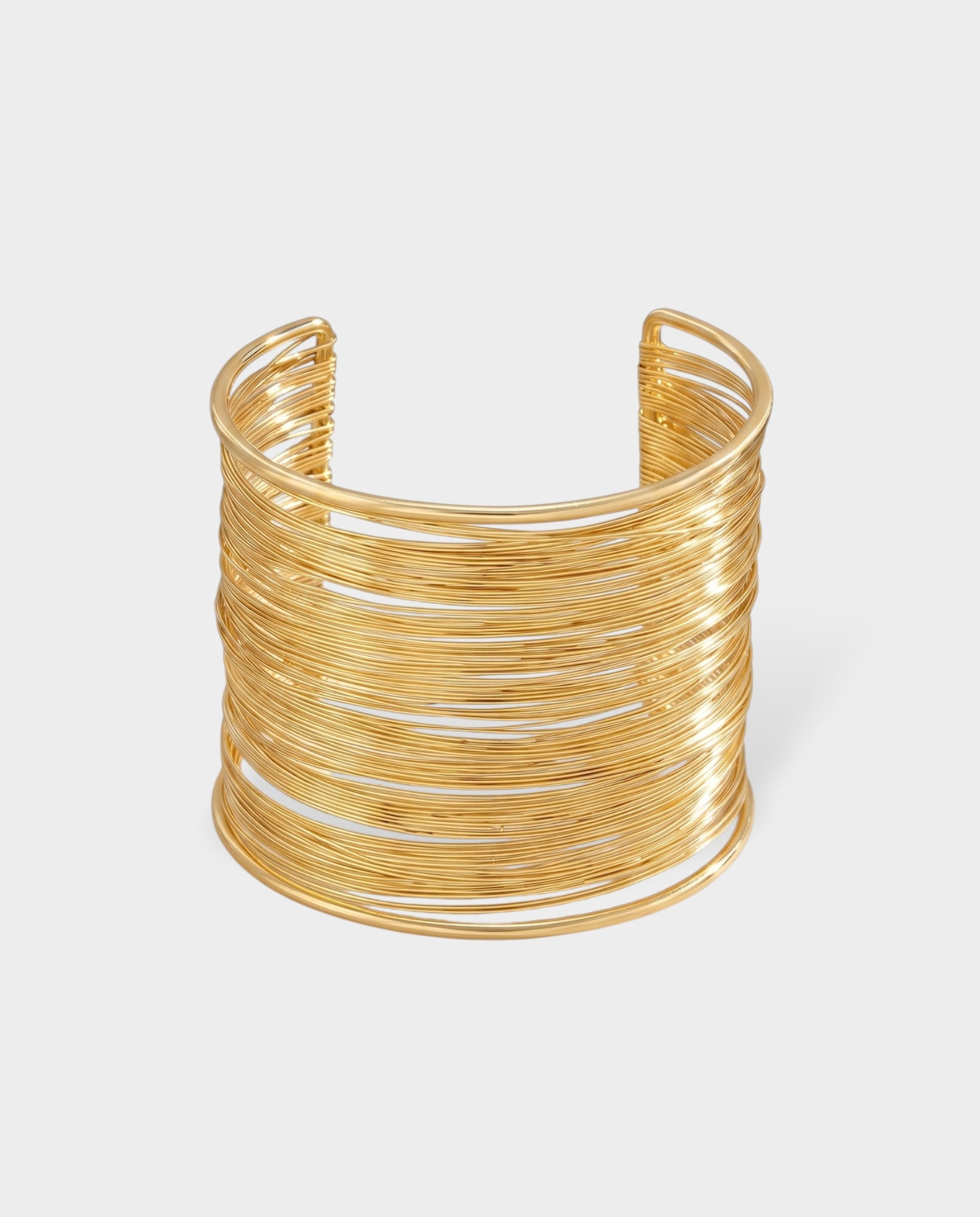 Multi Layered Wire Cuff Bracelet