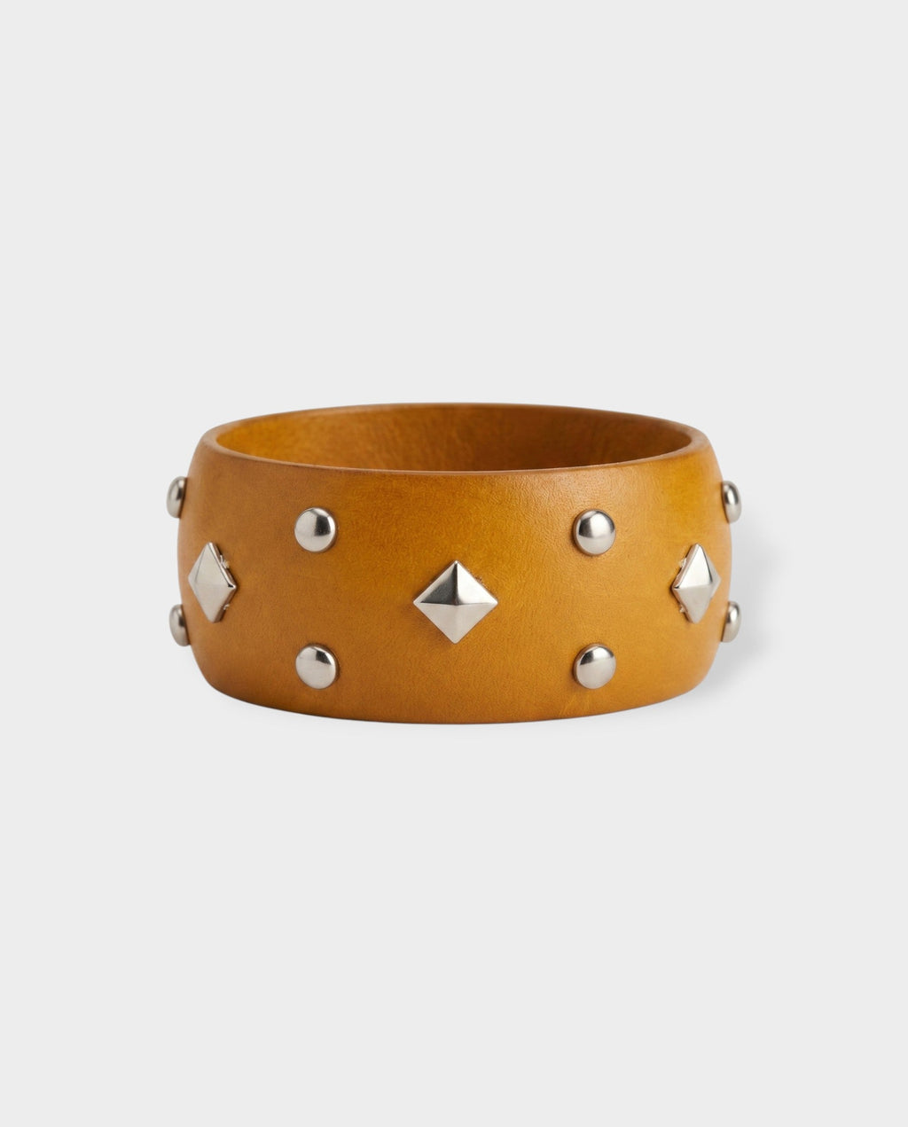 Wooden Studded Cuff Bracelet