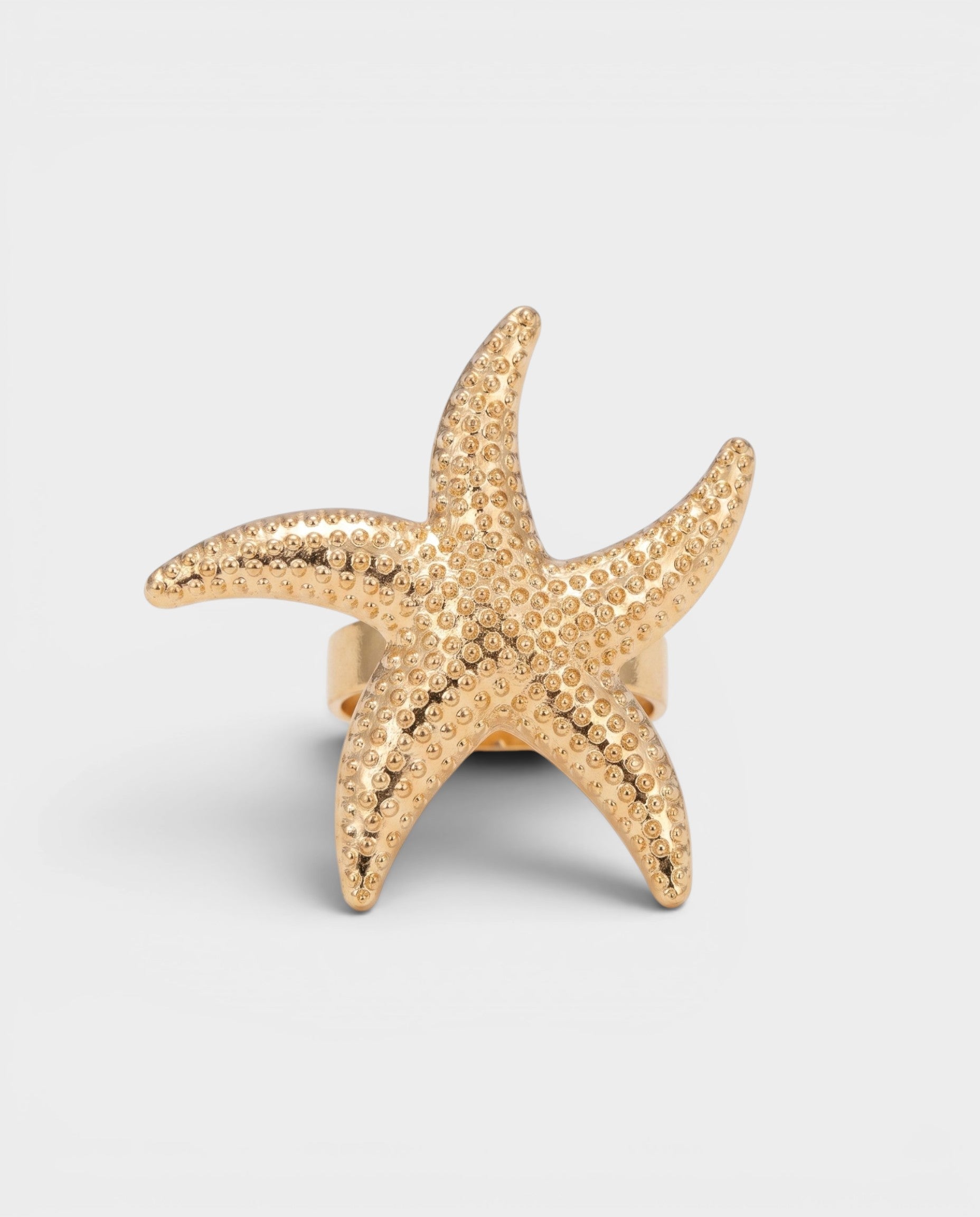 Gold Plated Starfish Ring