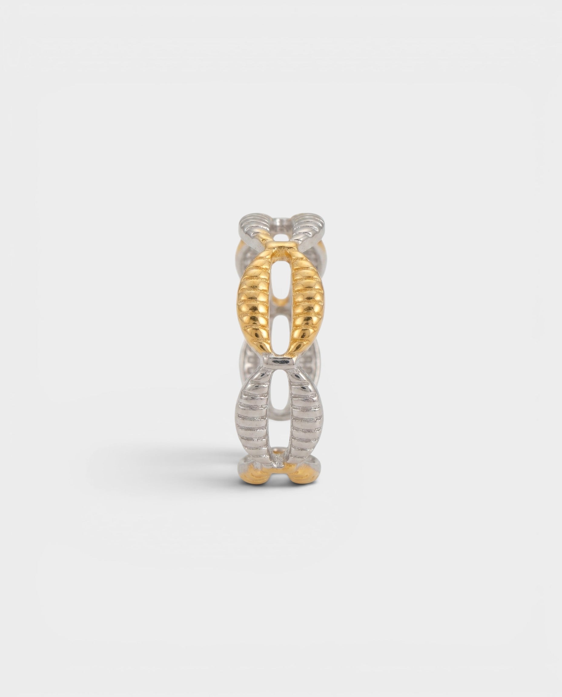 Dual-Tone Shell Wrap Ring