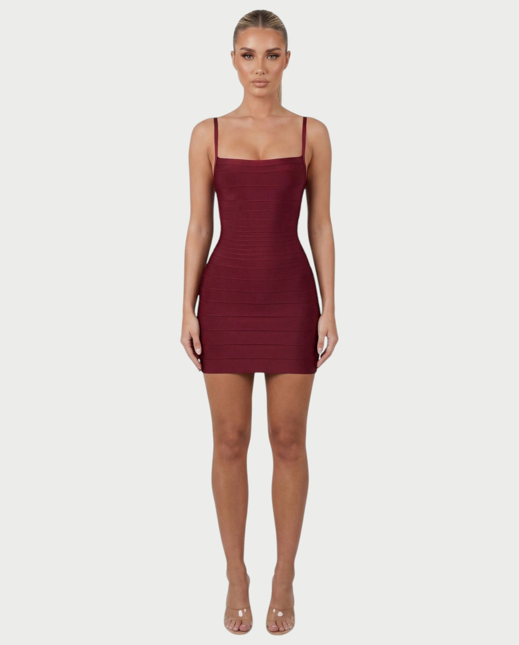 ZAYARA Spaghetti Strap Bandage Mini Dress