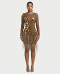 TALLIE Mirror Mosaic Mini Dress