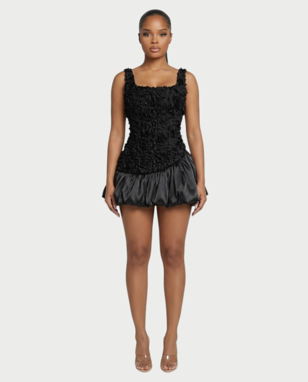ZARAE Floral Ruffled Mini Dress