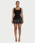 ZARAE Floral Ruffled Mini Dress