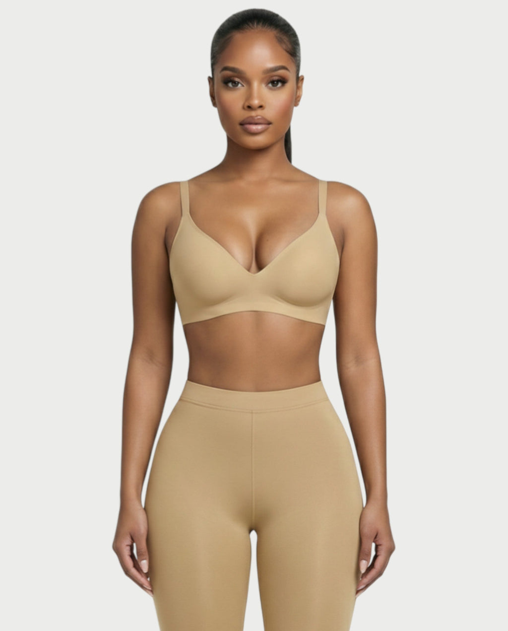 AKIANA Seamless Deep-V Jelly Bra