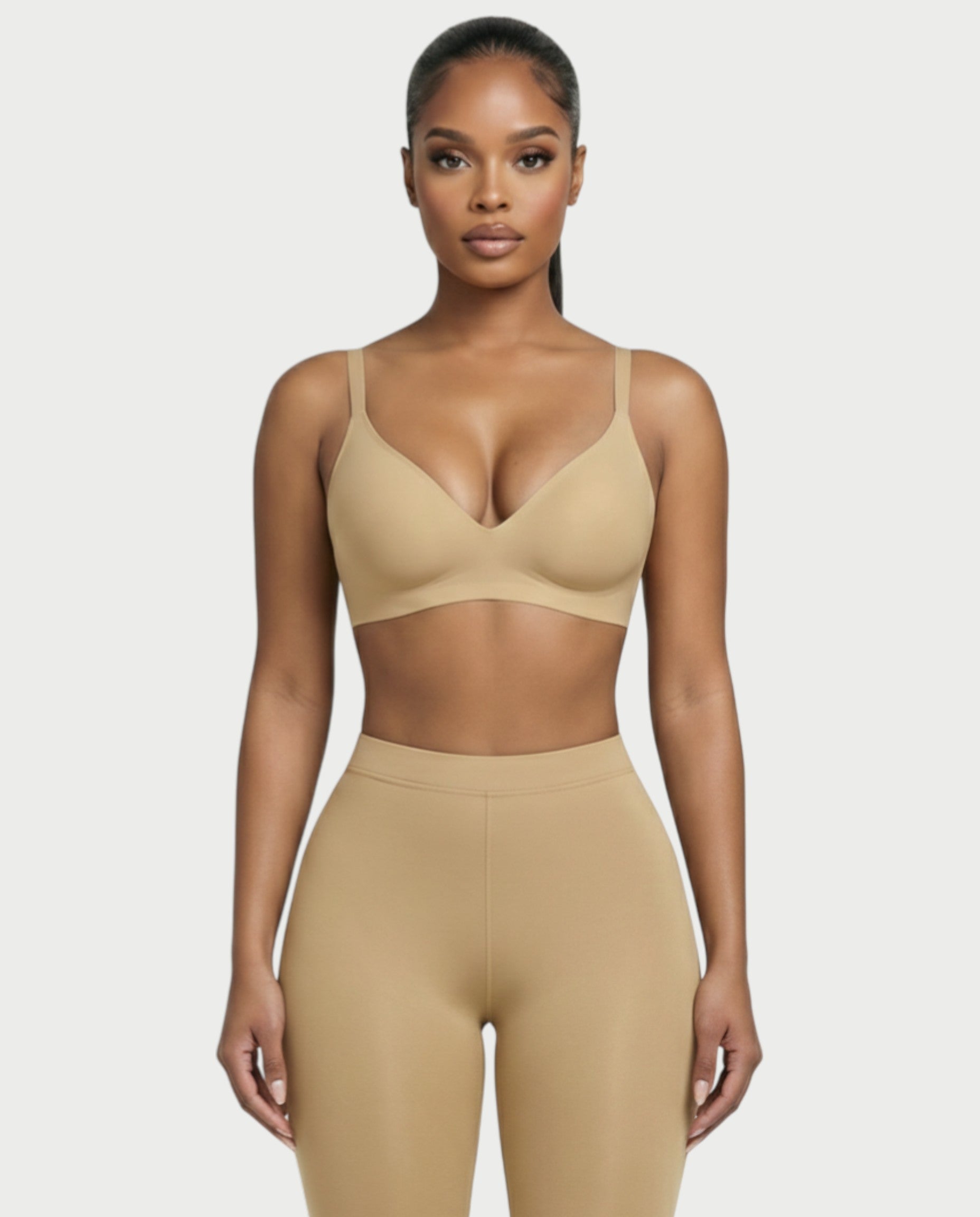 AKIANA Seamless Deep-V Jelly Bra