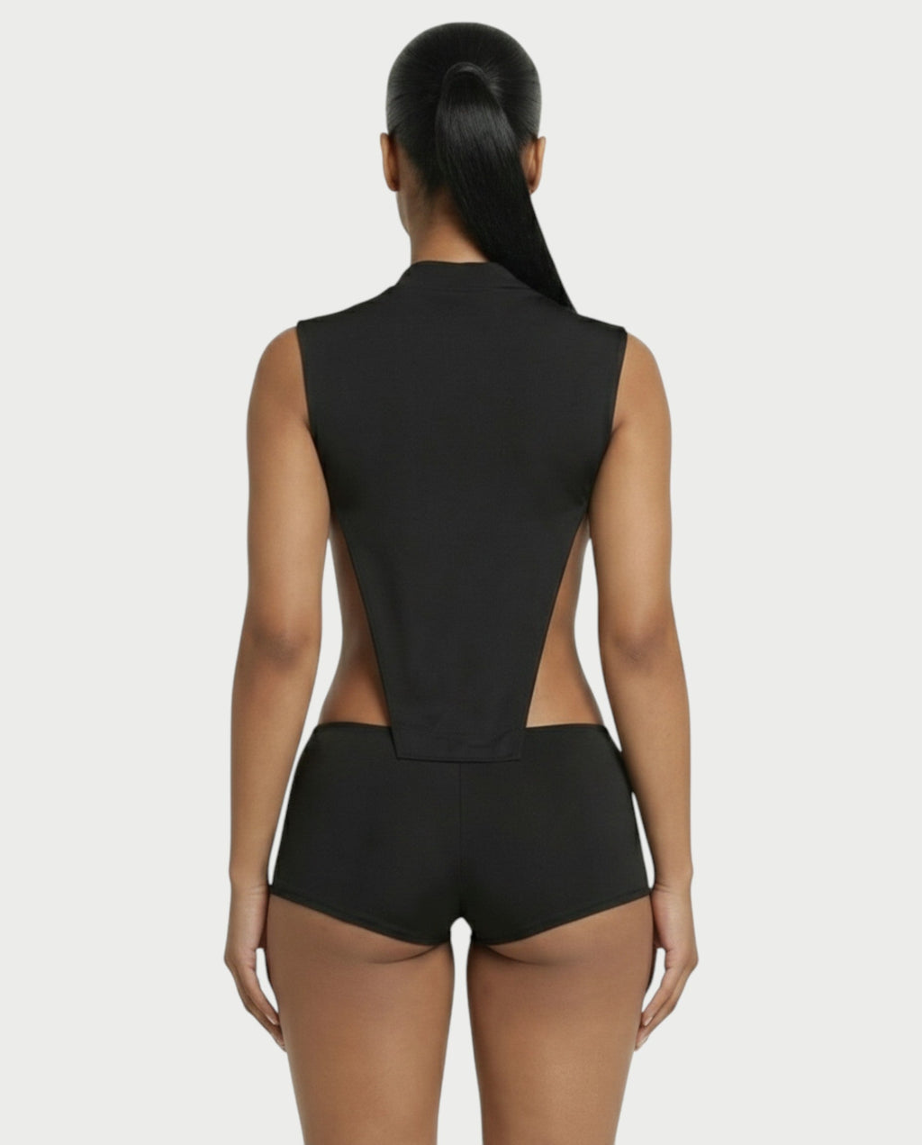 DARLEE Draped Side-Cut Top & Mini Short Set