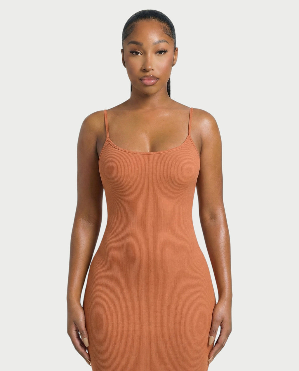 Ribbed Spaghetti Strap Maxi Dress
