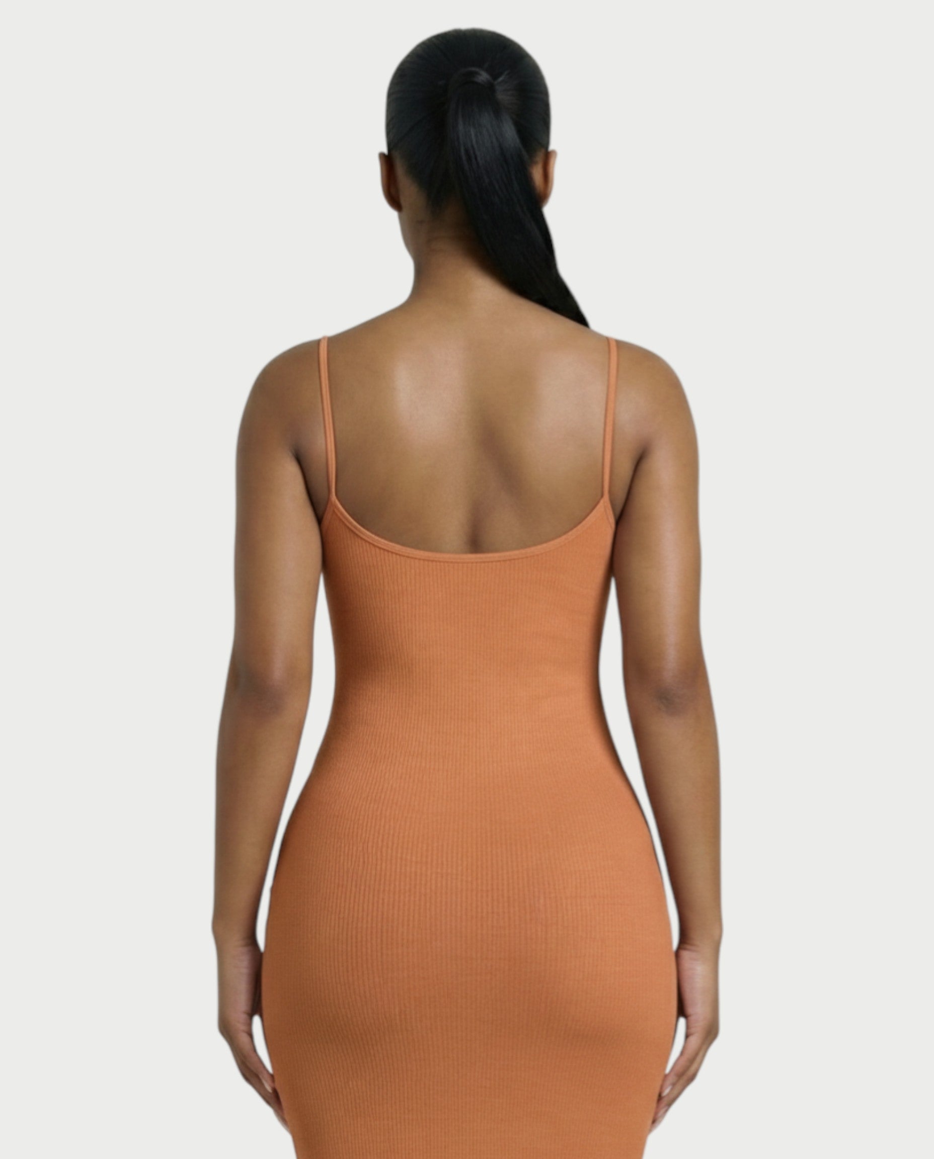 Ribbed Spaghetti Strap Maxi Dress
