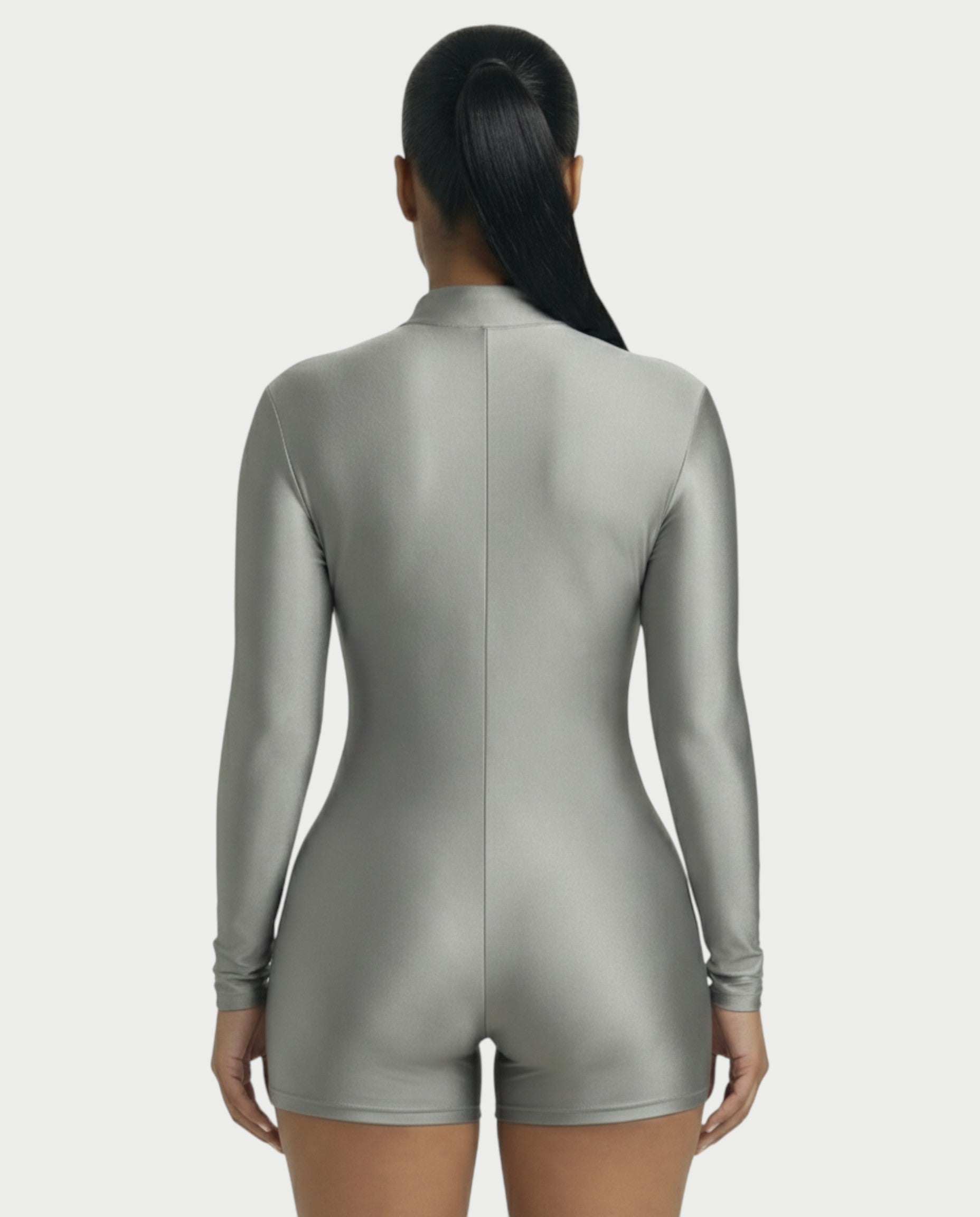 NADINE Turtleneck Long Sleeve Romper