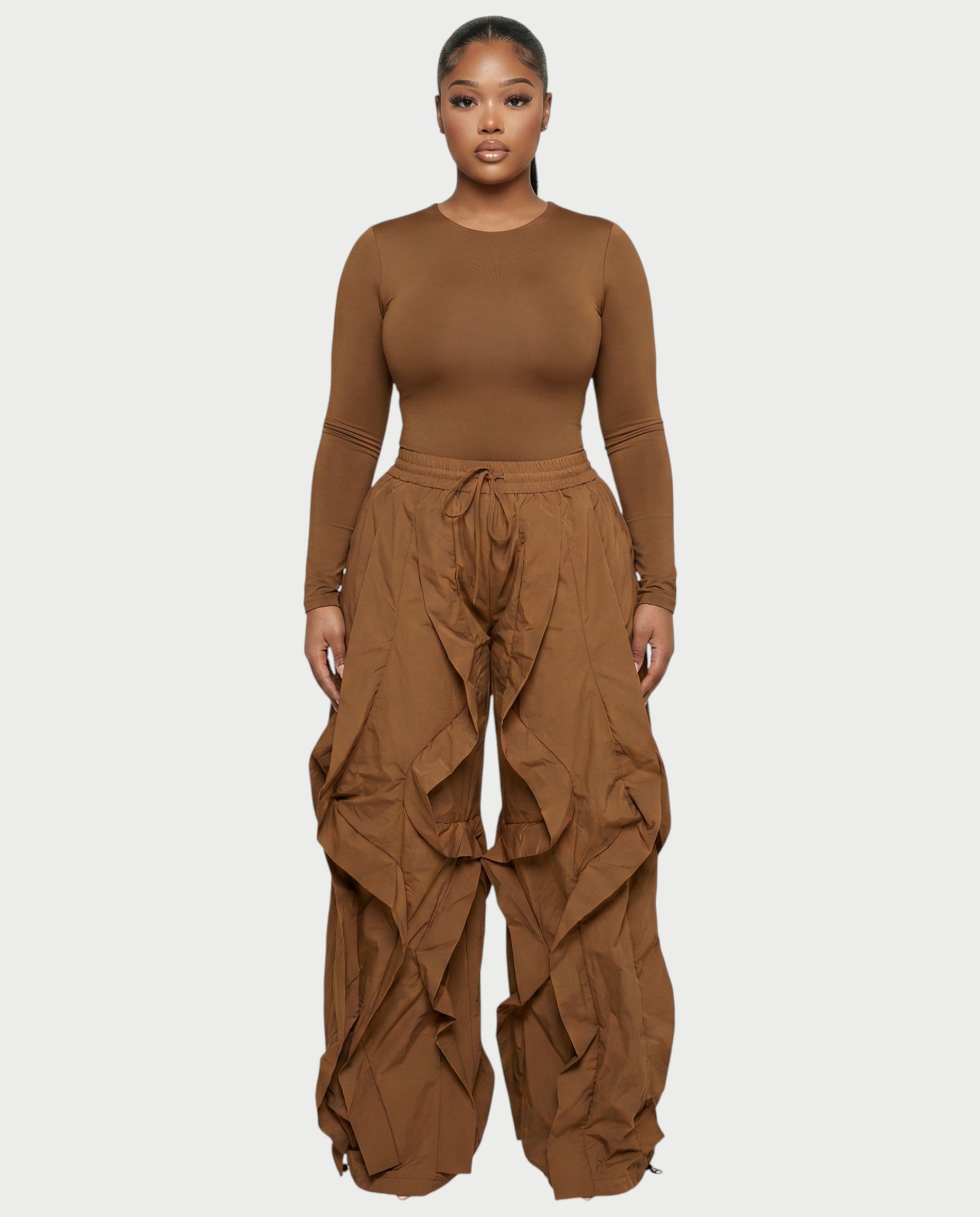 SILVA Sculpting Top & Wide-Leg Cargo Pants Set
