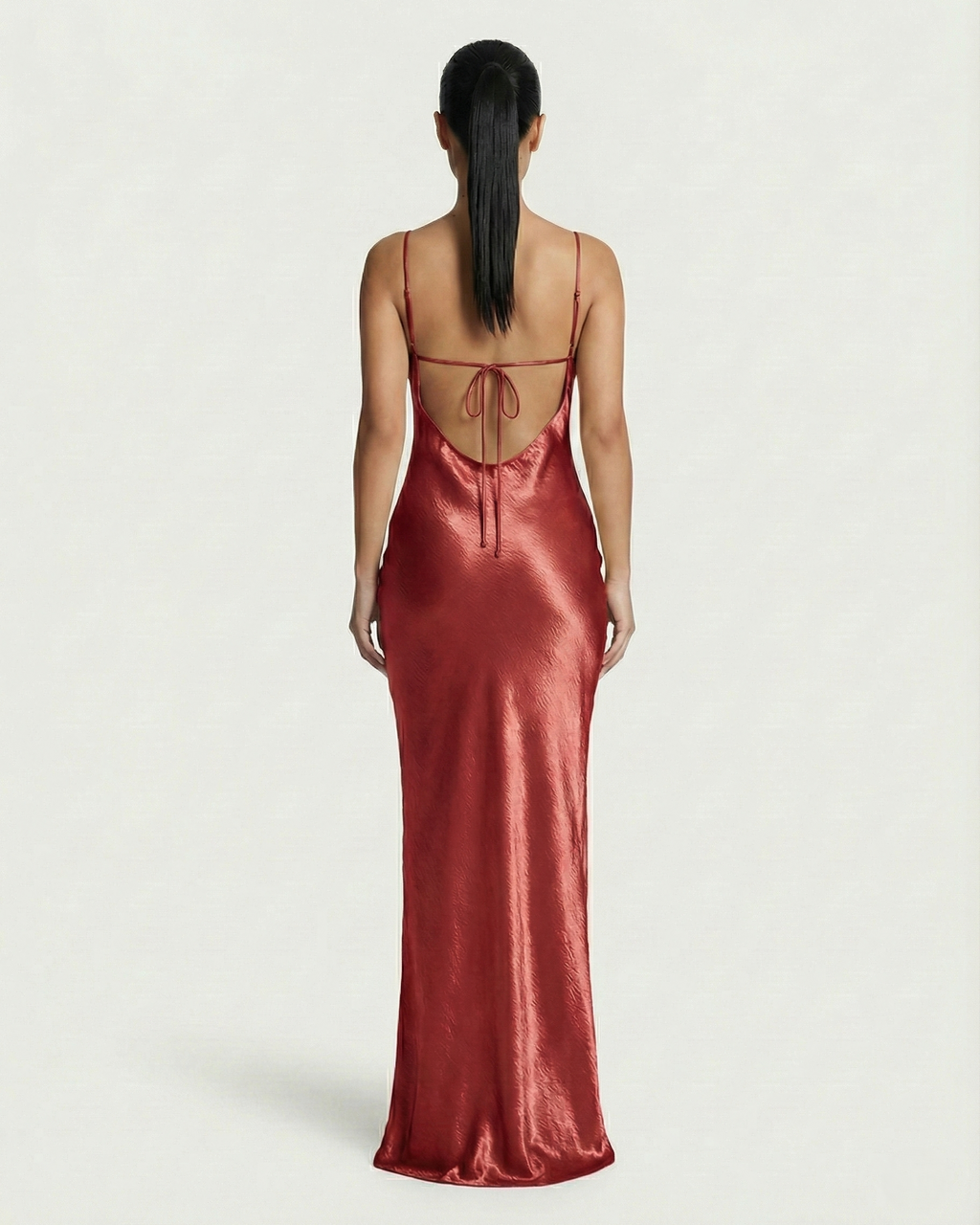 NILLA Cowl-Neck Backless Maxi Dress